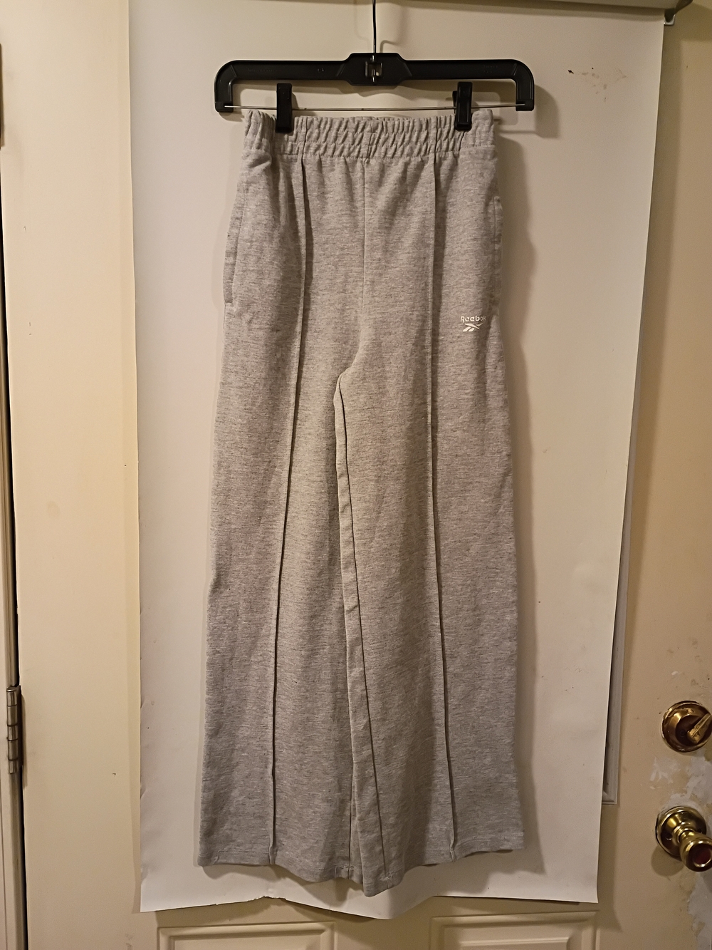 Reebok Kids' Light Gray Elastic-Waist Sweatpants